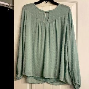 Maurices lined blouse. Seafoam color